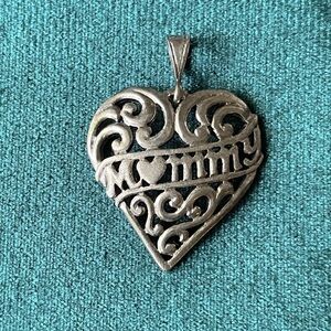 Elegant Silver Heart Pendant,women pendant, heart pendant,silver pendant